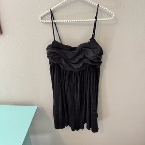 Free People Black Grey Romper